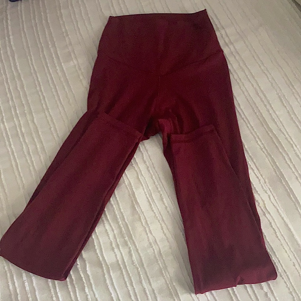 Red aerie leggings XS